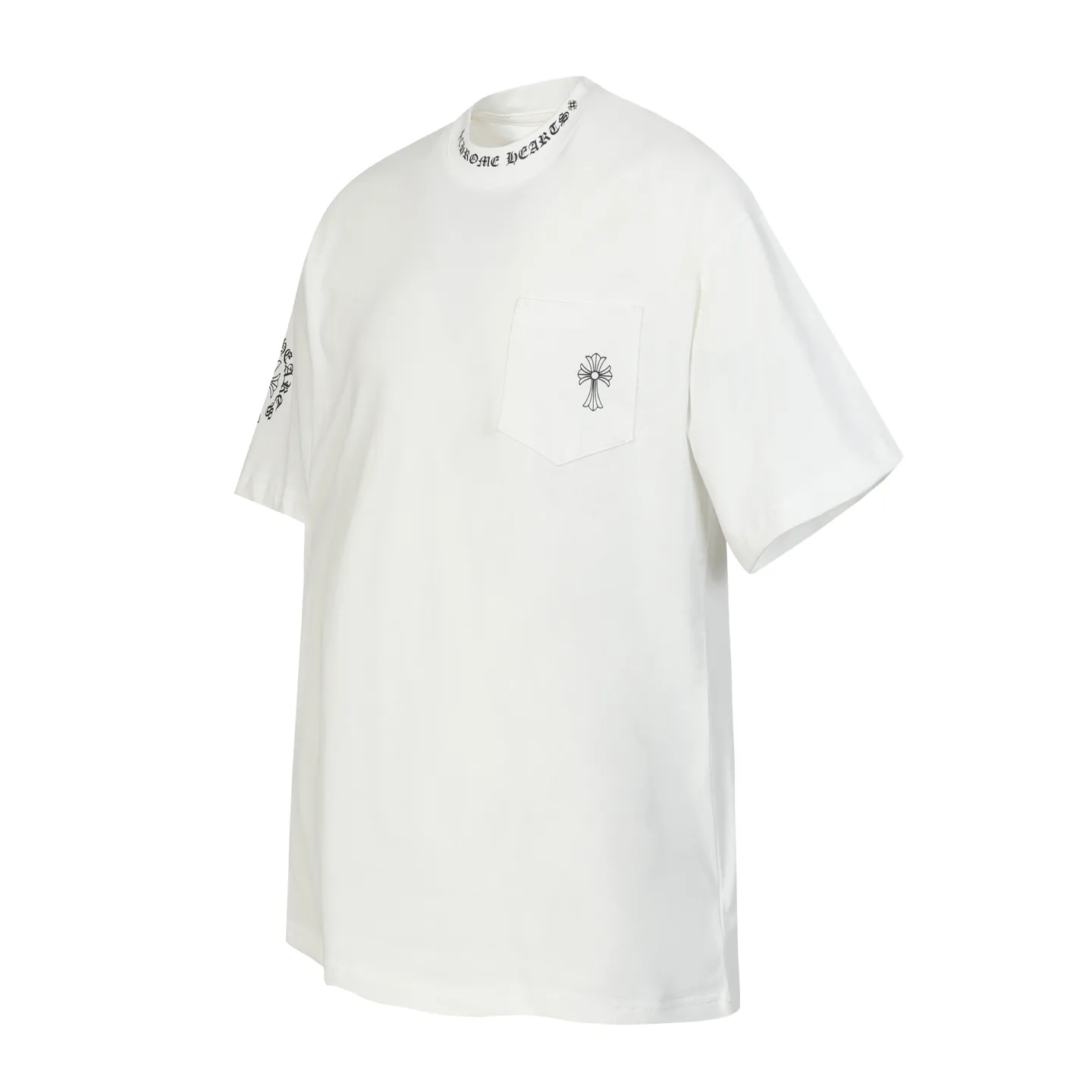 P150 -Chrome Hearts/Chrome Hearts Sanskrit cross letter printed short-sleeved T-shirt -High weight, high density and high quality. The wool is soft, delicate and skin-friendly. It feels soft and silky. It has excellent warmth and skin-friendly properties.